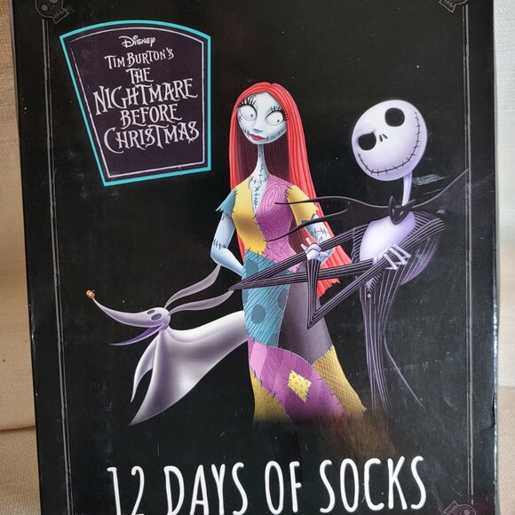 Disney Tim Burton's The Nightmare Before Christmas 12 Days of Socks - Picture 2 of 4
